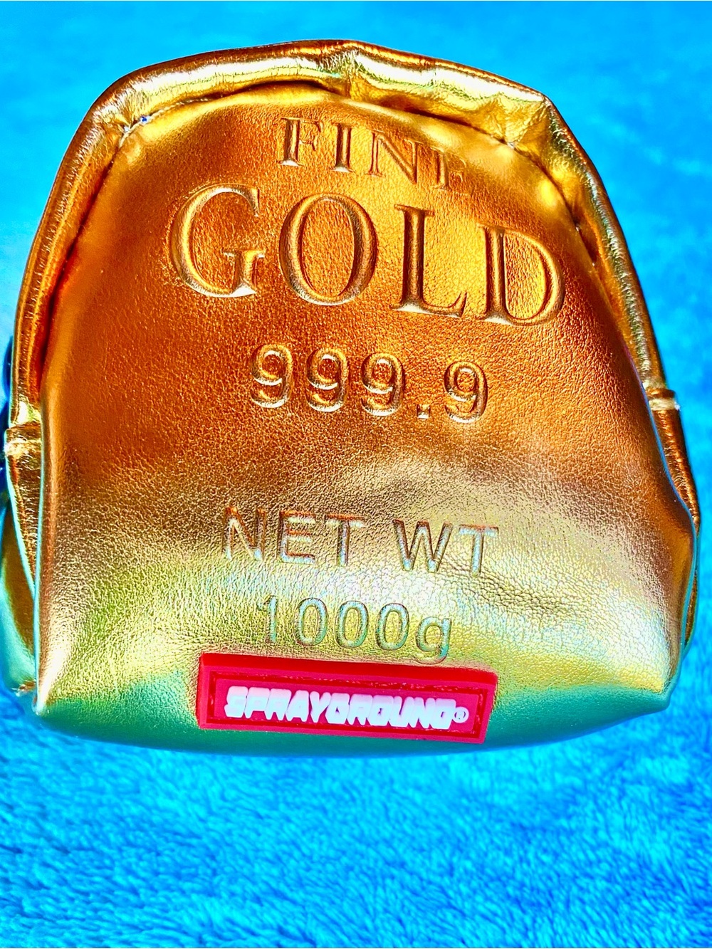 Sprayground Gold Brick Mini Backpack Keychain 🤩
